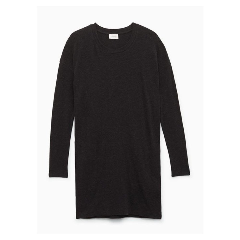 ARITZIA | Community Metrocles Longsleeve Dress in Heather Black XS